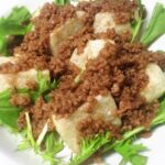 揚げ餅のそぼろ餡